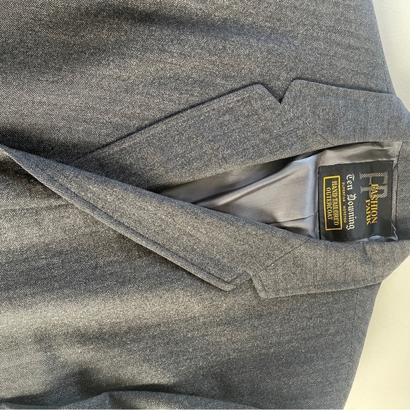 Fashion Park Hand Tailored Luxury Black Overcoat size L - Picture 6 of 11